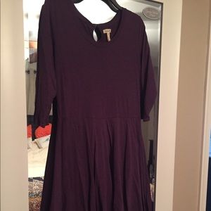 Matilda Jane plum and lavender bottom ruffle dress